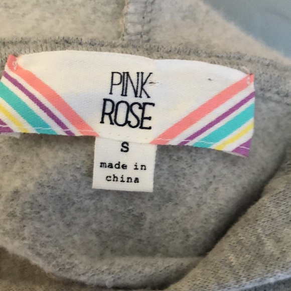 4 for $20 Pink Rose cold shoulder sweatshirt - Picture 7 of 8